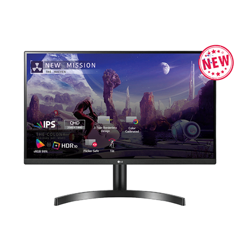 Màn hình LG 27QN600-B (27 inch/2K/IPS/75Hz/5ms/350nits/HDMI+DP+Audio)