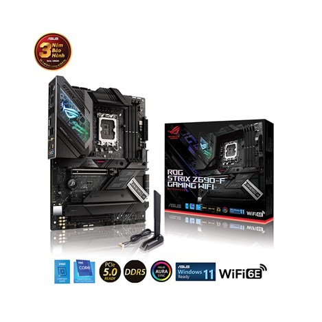 Mainboard ASUS ROG STRIX Z690-F GAMING WIFI (Intel Z690, Socket 1700, ATX, 4 khe RAM DDR5)