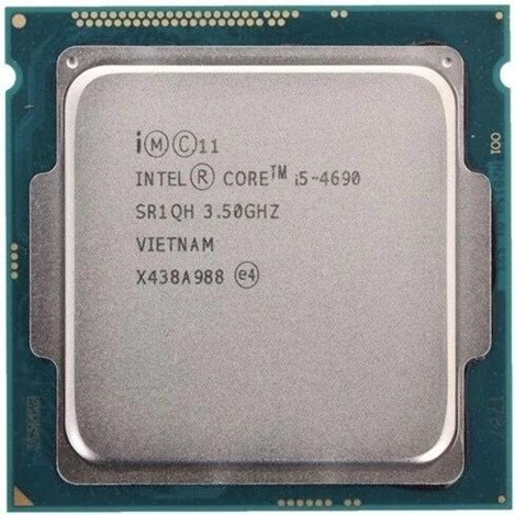 CPU intel core I5 4690(3.5GHZ, 6MB, 4 Cores 4 Threads) Tray,Không fan